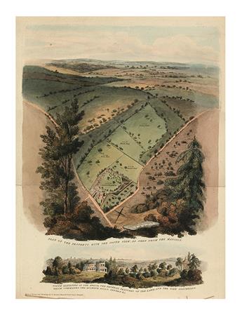 (LANDSCAPE ARCHITECTURE.) Hornor, Thomas. Description of an Improved Method of Delineating Estates, with a Sketch of the Progress of La